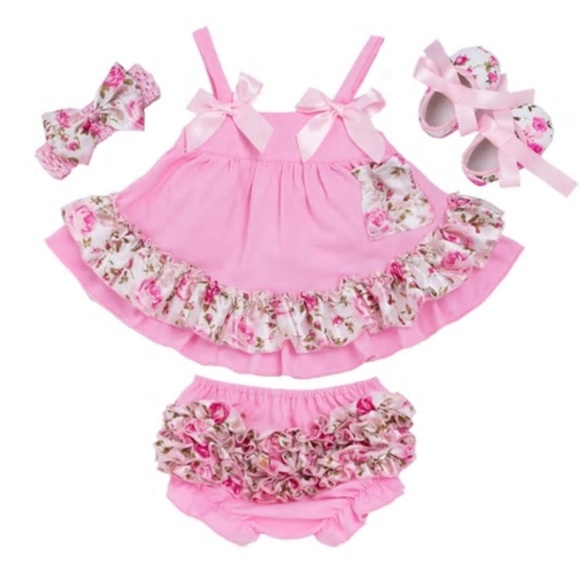 Girl Toddler Swing Dress Outfit - Picture 2 of 5